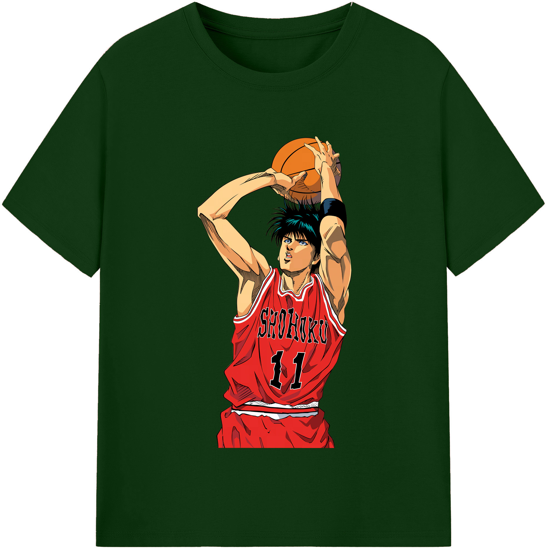 SLAM DUNK／スラムダンク 綿100％半袖Tシャツ（フロントプリント）